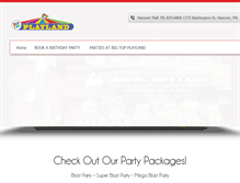 Tablet Screenshot of bigtopplayland.com